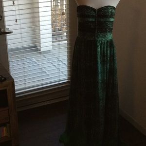 Strapless maxi dress